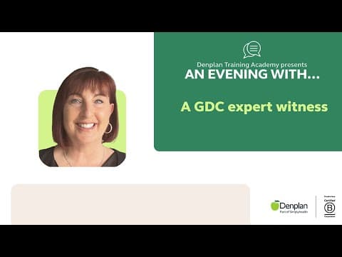 An evening with the a GDC expert witness