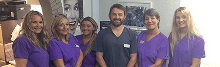 Guy Ward and his dental team