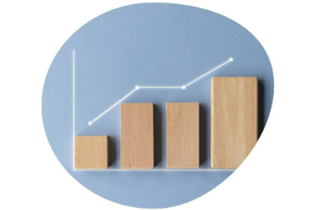 Practice value graph trending upwards