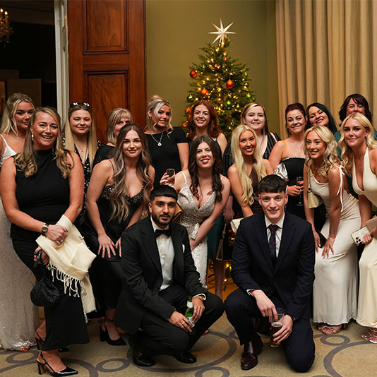 A group of Denplan dentist and staff at the Christmas Gala 2023