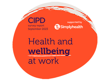 CIPD Health and Wellbeing at work report logo