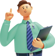 man holding a clipboard